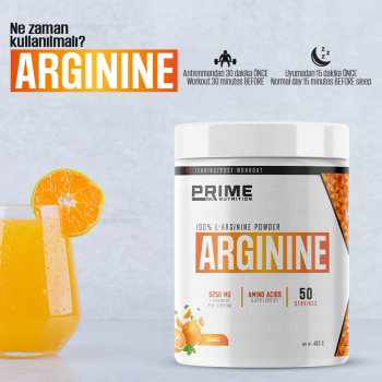 Prime Nutrition L-Arginine 400 gram Portakal