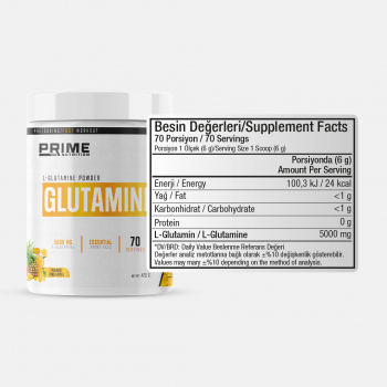 Prime Nutrition L-Glutamine 420 gram Mango & Ananas