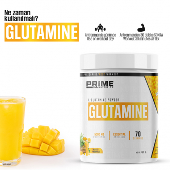 Prime Nutrition L-Glutamine 420 gram Mango & Ananas