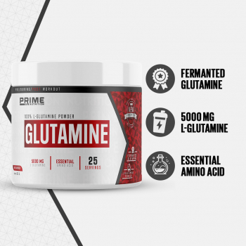 Prime Nutrition L-Glutamine 125 gram Aromasız