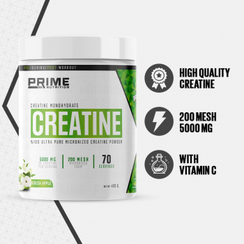 Prime Nutrition Creatine 420 gram Yeşil Elma