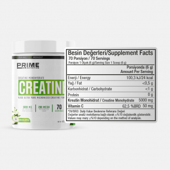 Prime Nutrition Creatine 420 gram Yeşil Elma