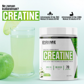 Prime Nutrition Creatine 420 gram Yeşil Elma