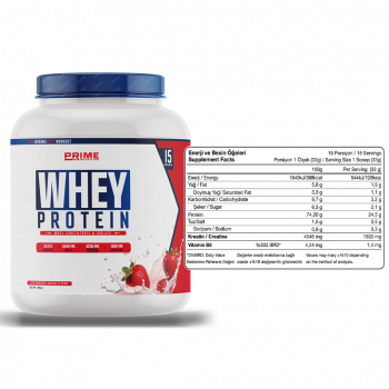 Prime Nutrition Whey Protein 495 gram Strawberry Cream